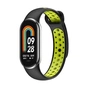 Ремінець до фітнес браслета BeCover Vents Style для Xiaomi Mi Smart Band 10 Black-Green (713629) - зменшене зображення 2