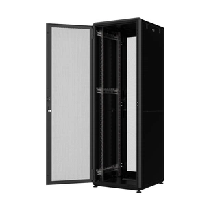 Шафа напольна Mirsan 42U GTV 19" 600x600, перфорація 63%, RAL 9005 (MR.GTV42U66DE.01_PRF63) зображення 1