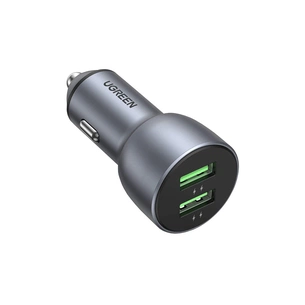 Зарядний пристрій Ugreen CD213 36W 2xUSB QC 3.0 3A Car Charger (Dark Blue) (10144) зображення 1