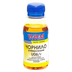 Чорнило WWM Canon/HP/Lexmark 100г Yellow (U06/Y-2) зображення 1