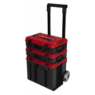 Ящик для інструментів Einhell E-Case Tower, 1 кейс S-F, 1 кейс S-F з вкладишем Grid Foam Set, 1 кейс L з колесами (4540015) зображення 1
