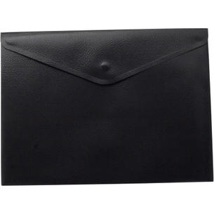 Папка - конверт Buromax А4, with a button, black (BM.3925-01) зображення 1