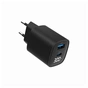 Зарядний пристрій Gembird 1xUSB-A (QC3.0 18W) + 1 Type-C (PD20W) LCD black (TA-UC-PDQC30LCD-BK-01) - зменшене зображення 3