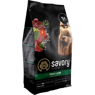 Сухий корм для собак Savory Small Breeds rich in Fresh Lamb 1 кг (4820232630310) зображення 1