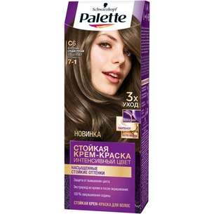 Фарба для волосся Palette 7-1 Холодний середньо-русявий 110 мл (4605966014731) зображення 1