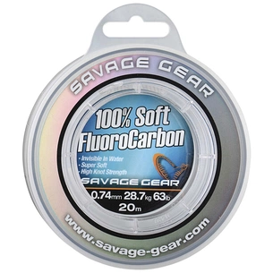 Флюорокарбон Savage Gear Soft Fluorocarbon 20m 0.74mm 28.7kg Clear (1854.22.36) зображення 1