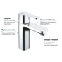 Змішувач Grohe Get M (23454000) - зменшене зображення 4