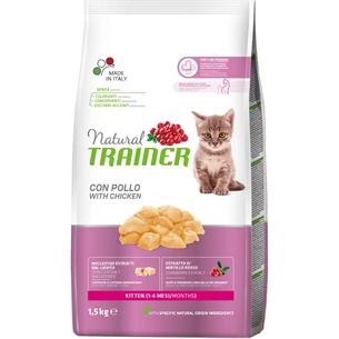 Сухий корм для кішок Trainer Natural Super Premium Kitten з куркою 1.5 кг (8059149029573) зображення 1