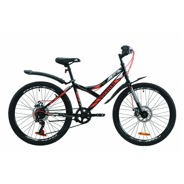 Велосипед Discovery 24" FLINT DD рама-14" St 2020 чорно-помаранчевий з сірим (OPS-DIS-24-170) - изображение 1