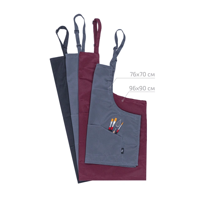 Фартух для творчості Rosa дорослий, 76*70см, асфальт, грета (4823098541714) - picture 4