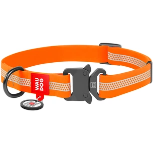 Нашийник для тварин WAUDOG Waterproof металева пряжка-фастекс M Ш 20 мм Д 28-40 см помаранчевий (26114) зображення 1
