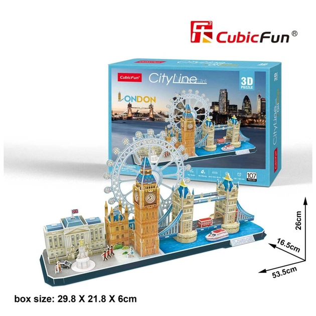 Пазл Cubic Fun Тривимірний пазл CityLine London (MC253h) - picture 11