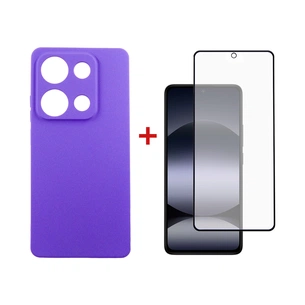 Чохол до мобільного телефона Dengos Xiaomi Redmi Note 14S Carbon + glass (Purple) (DG-KM-146) зображення 1