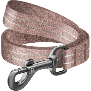 Повідець для собак WAUDOG Re-cotton світловідбивний S Ш 15 мм Д 300 см коричневий (03086) зображення 1