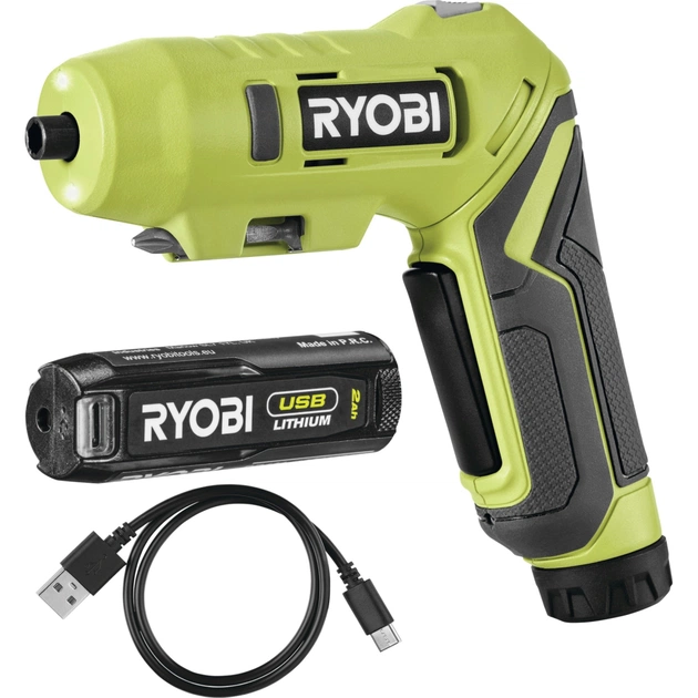 Викрутка акумуляторна Ryobi RSDP4-120G 4В, USB, Lithium, 1х2Ah, 5Нм, 200об/хв, поворотна ручка (5133005958) - picture 1