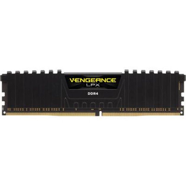 Модуль пам'яті для комп'ютера DDR4 16GB 3000 MHz Vengeance LPX Black Corsair (CMK16GX4M1B3000C15) - зображення 1