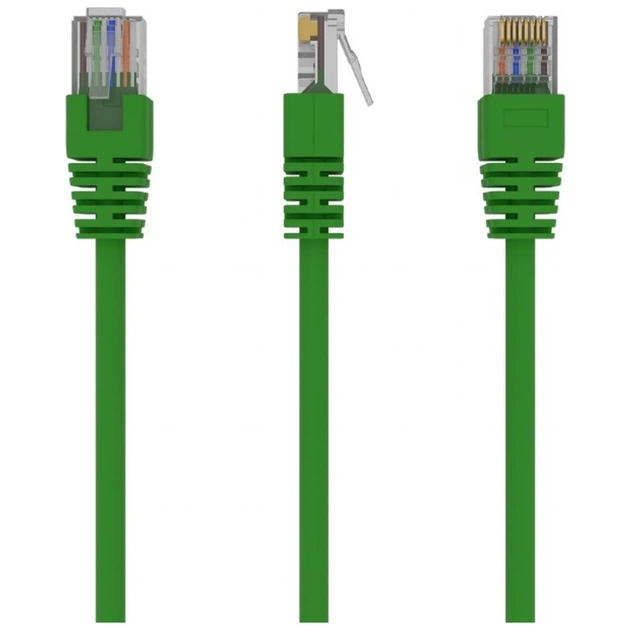 Патч-корд 3м UTP cat 5е CCA Cablexpert (PP12-3M/G) - изображение 1