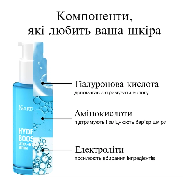 Сироватка для обличчя Neutrogena Hydro Boost Ультразволожувальна 30 мл (3574661774626) - picture 7