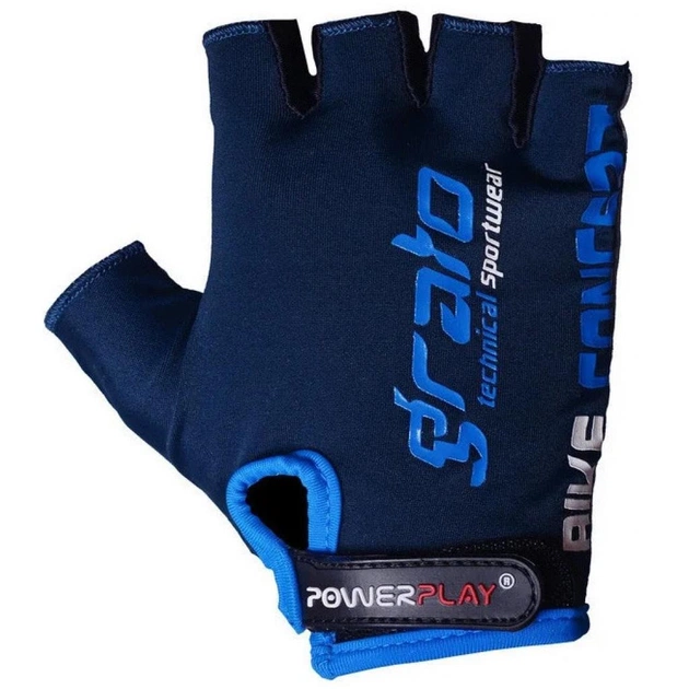 Велорукавиці PowerPlay 5029 Blue M (5029E_M_Navy_Blue) - зображення 2