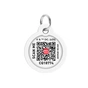 Адресник для животных WAUDOG Smart ID с QR паспортом "Флэш лого" круг Д 30 мм (230-1083) - уменьшенное изображение 3