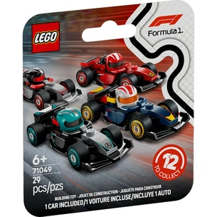 Конструктор LEGO Minifigures Колекційні автомобілі для перегонів F1 (71049) зображення 1