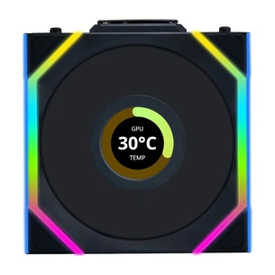 Кулер до корпусу Lian Li UNI Fan SL WIRELESS LCD 120-1, Black (G99.12SLLCD1W1B.00) зображення 1