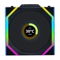 Кулер для корпуса Lian Li UNI Fan SL WIRELESS LCD 120-1, Black (G99.12SLLCD1W1B.00) - уменьшенное изображение 1