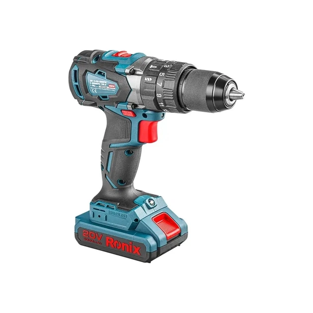 Шуруповерт Ronix ударный аккумуляторный 20В, 2Ah х 2 (8905K) - изображение 3