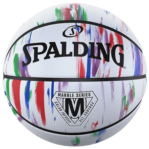 М'яч баскетбольний Spalding Marble Ball білий, червоний, синій Уні 7 84397Z (689344406466) зображення 1