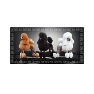 Рушник для тварин Tauro Pro Line з мікрофібри високопоглинаючий з пуделями 80x160 см (TPLRAN70318) изображение 1