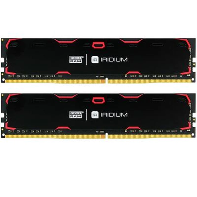Модуль пам'яті для комп'ютера DDR4 8GB (2x4GB) 2400 MHz Iridium Black Goodram (IR-2400D464L15S/8GDC) - изображение 1