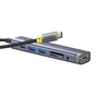 Концентратор Baseus USB-C 7-Port HDMI 4K60Hz + 2xUSB 3.0 + PD + SD/TF 3.0 + 3.5mm gray (B00052803811-02) - зменшене зображення 2