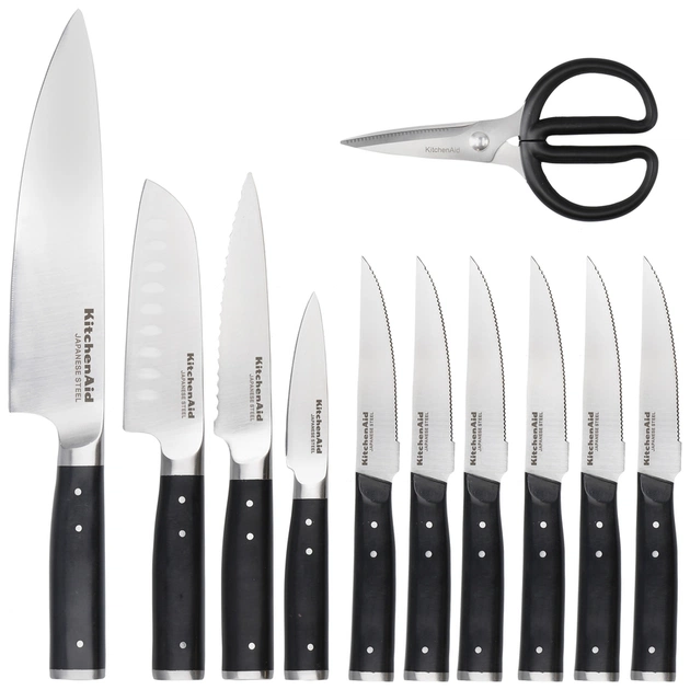 Набір ножів KitchenAid Coreline з підставкою, 11 предметів (KAG12STSNBXOBQ) - picture 2