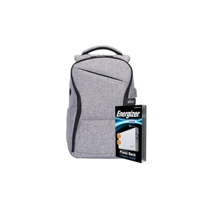 Рюкзак для ноутбука Energizer 15.6'' EPB005 Grey + powerbank UE10004QC White (EPB005-GY+UE10004QC) зображення 1