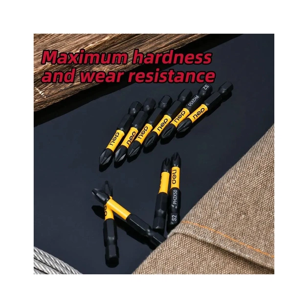 Набір біт Deli PH2 x 50 мм, 2шт (EDL501002Z) - picture 3