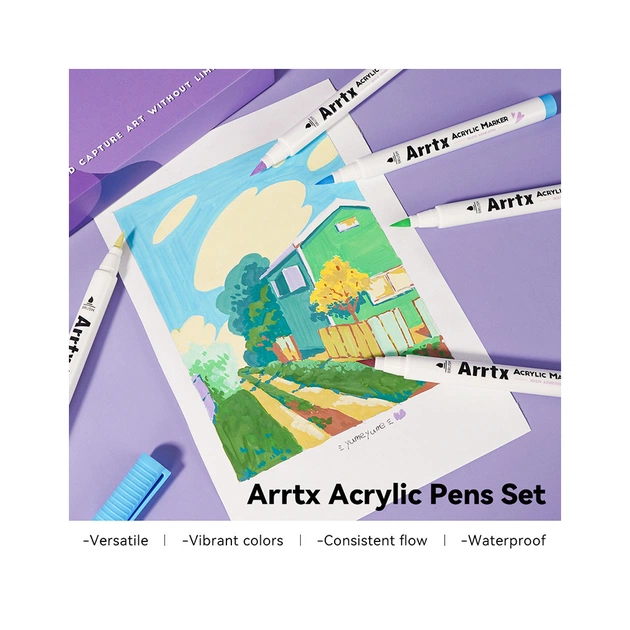Художній маркер Arrtx акрилові AACM-0530A, 30 кольорів (LC303144) - picture 4