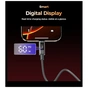 Дата кабель USB-C to USB-C 1.2m PD60W magnetic digital display nylon gray Choetech (XCC-1067-GY) - уменьшенное изображение 4