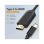Кабель мультимедійний USB-C to HDMI M 1.5m black VENTION (CGUBG) - зменшене зображення 4
