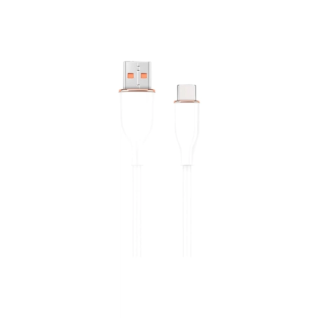 Дата кабель USB 2.0 AM to USB-C 1.5m 2.1A Cablexpert (CC-USB2S-AMCM-1.5M-W) - изображение 1