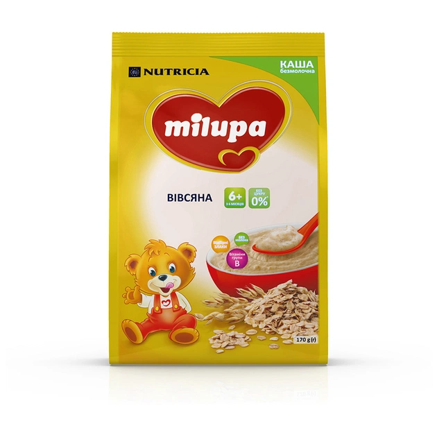 Дитяча каша Milupa безмолочна Вівсяна 170 г (5900852930089) - picture 8