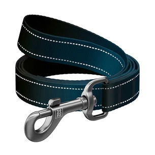 Повідець для собак WAUDOG Nylon Mono світловідбивний M 20 мм, 200 см, чорний (46371) зображення 1