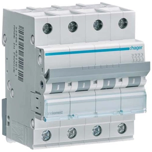 Автоматичний вимикач Hager 4-п. C 32A (6kA) 4M (A) (MCN432) зображення 1