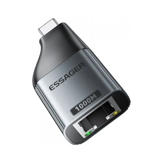 Перехідник USB-C to RJ45 1000Mbps Essager (EZJRJK-MJ0G-P) - picture 5