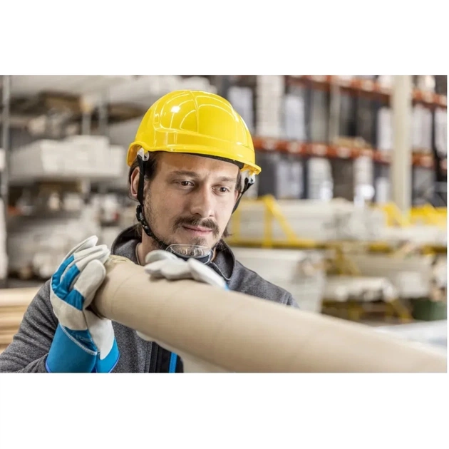 Каска захисна Hoegert PLONER HT5K194 пластик жовта, універсальний розмір (HT5K194) - picture 6