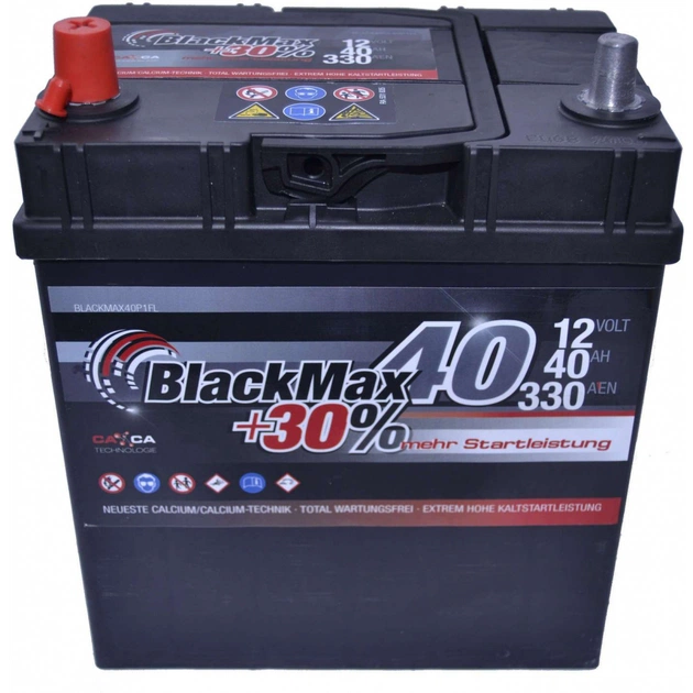 Акумулятор автомобільний BlackMax 40А (B4019) - зображення 1