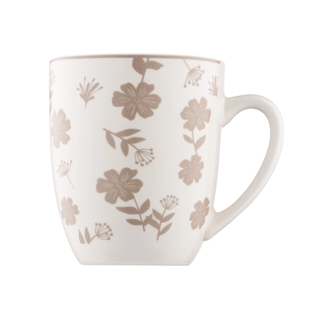 Набір чашок Ardesto Ravenna, 4шт., 360мл, порцеляна, біло-бежевий (AR1336RS) - picture 4