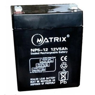 Батарея до ДБЖ Matrix 12V 5AH (NP5-12) зображення 1