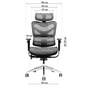 Офісне крісло GT Racer X-702 Light Gray (X-702 Light Gray (W17-1)) - зменшене зображення 8
