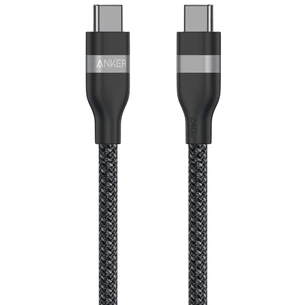 Кабель Anker Upcycled-Braided USB-C - USB-C (M/M), 240W, 0.9 м, Black (A82E2H11) изображение 1