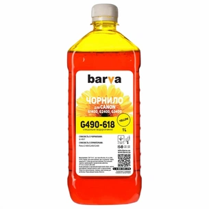 Чорнило Barva CANON GI-490 1л YELLOW (G490-618) зображення 1